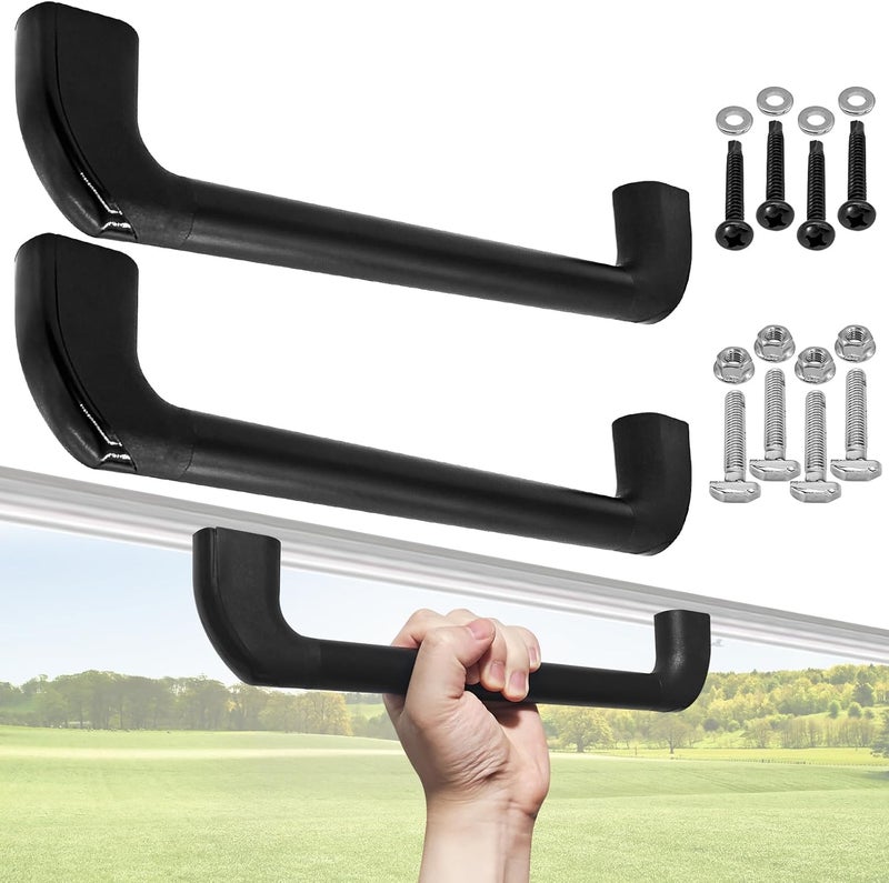 CHolic 2 Pack Universal Golf Cart Grab Handle Compatible with Club Car, EZGO, Yamaha, XSeries with Versa Triple Track Tops Only - Image 1